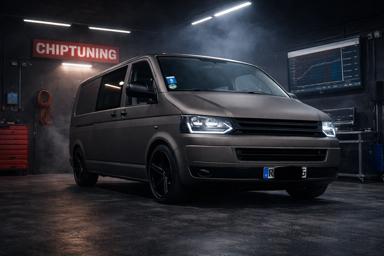 Volkswagen T5 2.0 TDI Stage 1 Referenz mit 102 PS Serie und 160 PS optimiert bei Chiptuning Bastorf